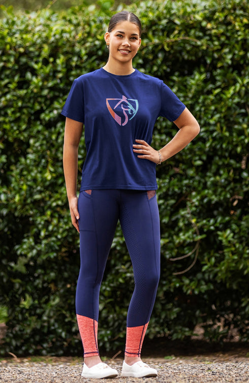 BARE Performance Riding Tights - Oxford Neon Orange